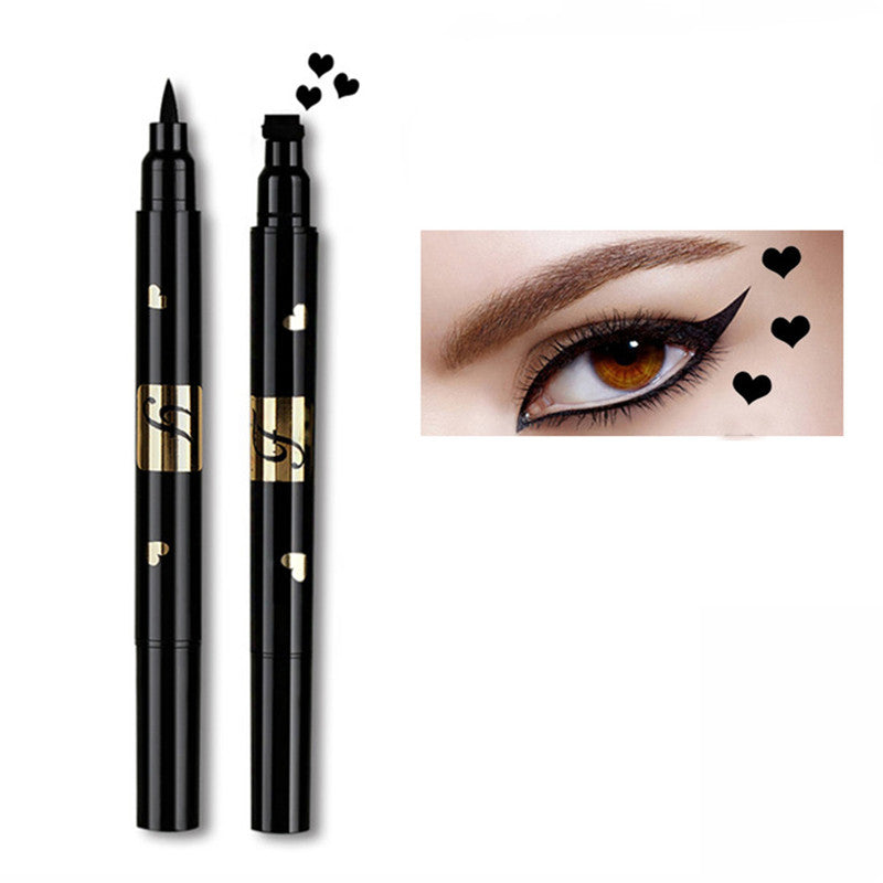 Double-headed seal eyeliner 5-pointed star, heart, moon