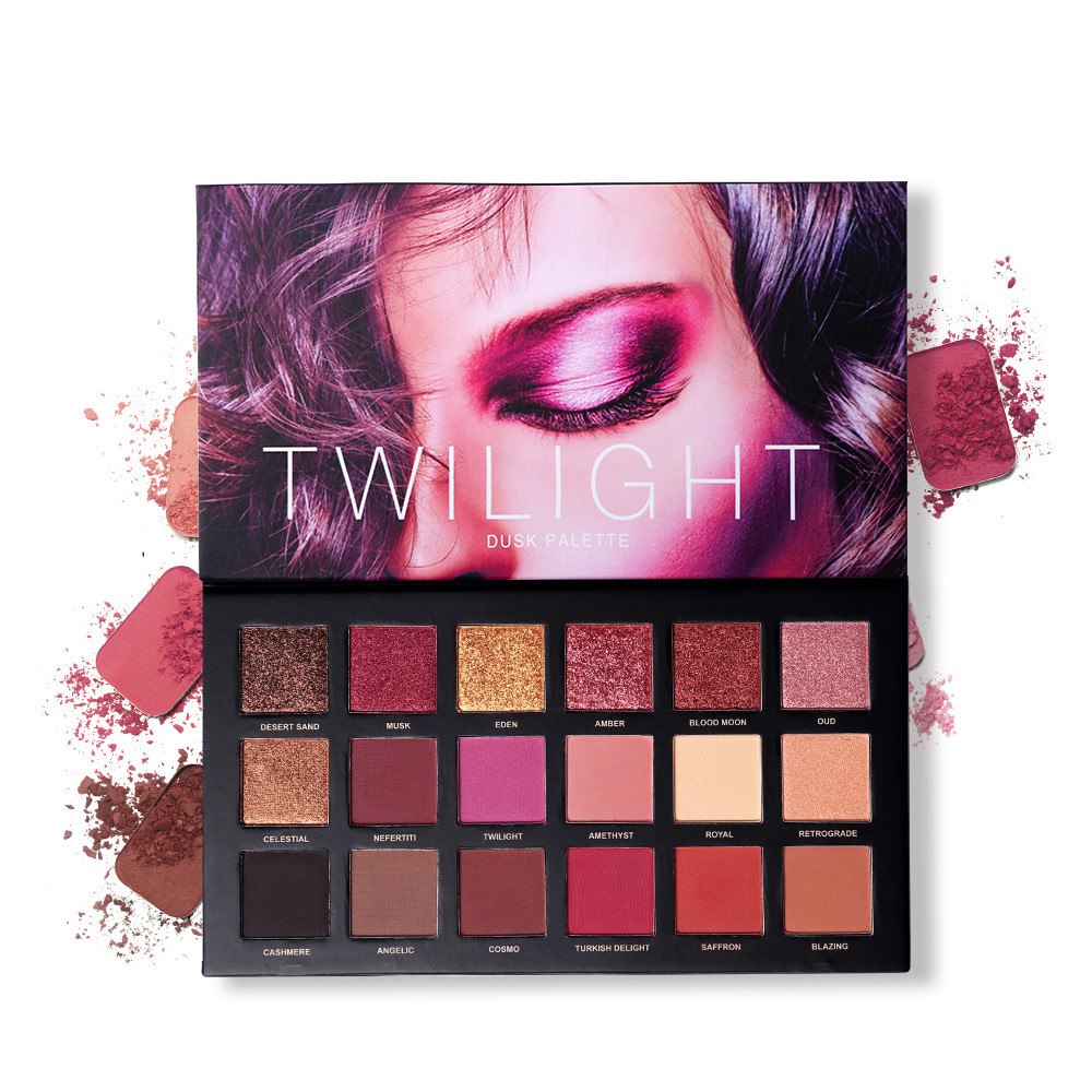 18 Colors Eye Shadow Palette Matte Shimmer Twilight And Dusk Eyeshadow Powder Make up Cosmetics Set