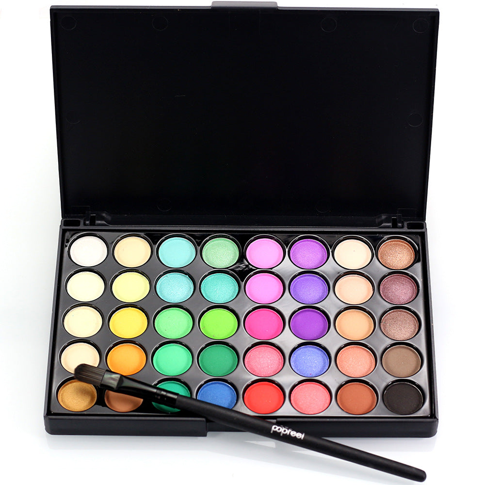 40 Shades Professional Makeup Glitter & Matte Palette Waterproof