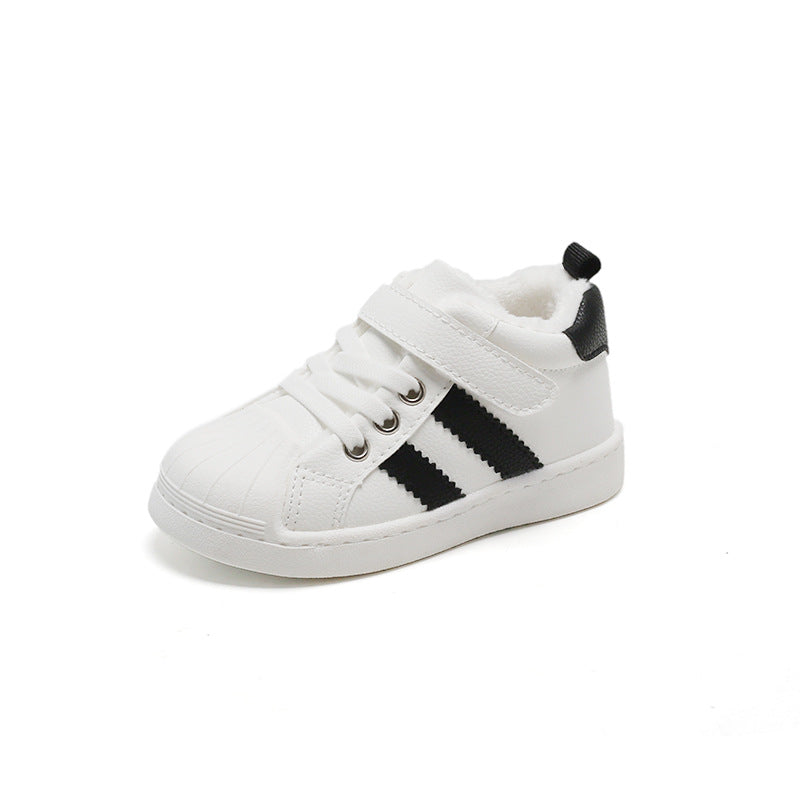 Shell-toe non-slip toddler shoes with Velcro for Boys and Girls