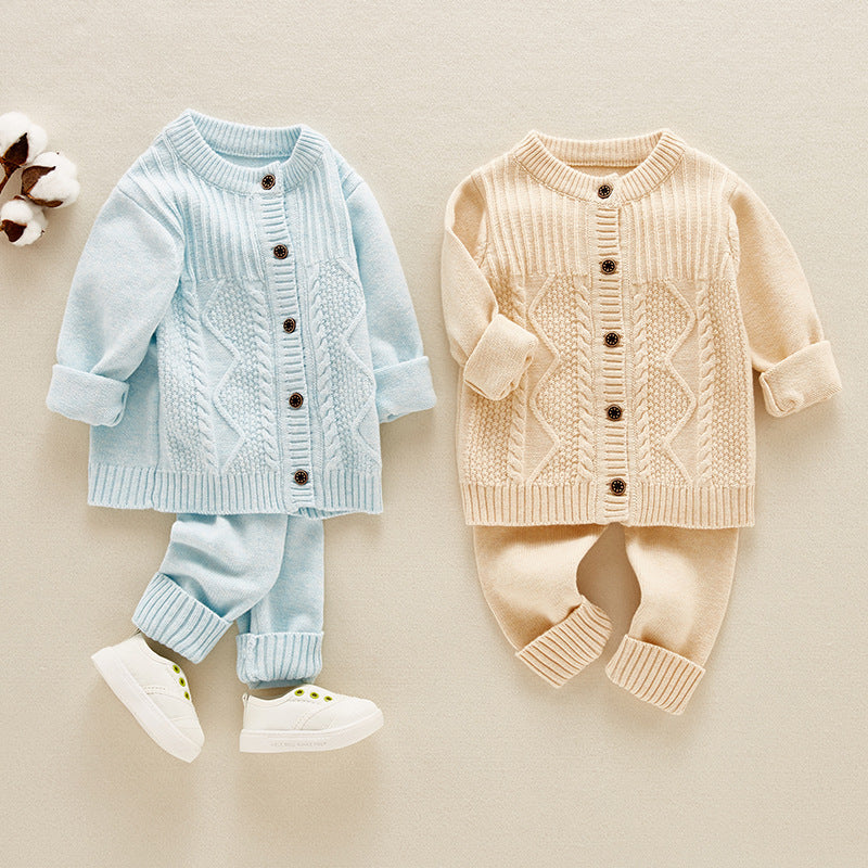 Infant Sweater Cotton Knitted Children's Suit Girl Boy