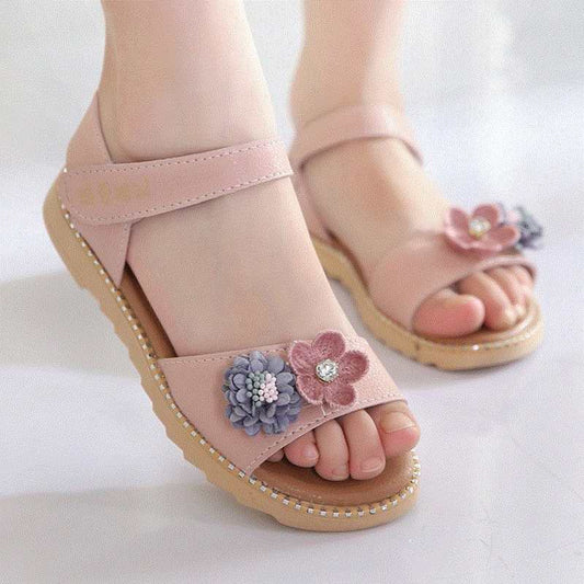 Children's Flat Sandals Buckle Princess Shoes