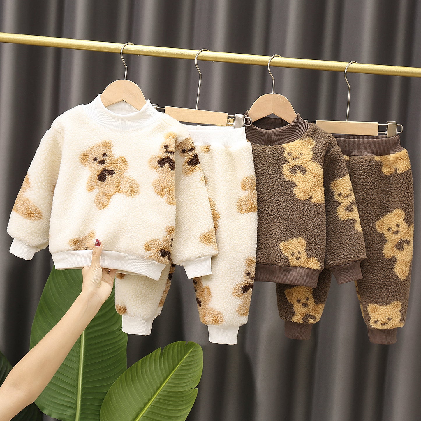 Baby Boy's Western Style Autumn And Winter Clothes Children's Casual Sweatshirt Two-piece Set