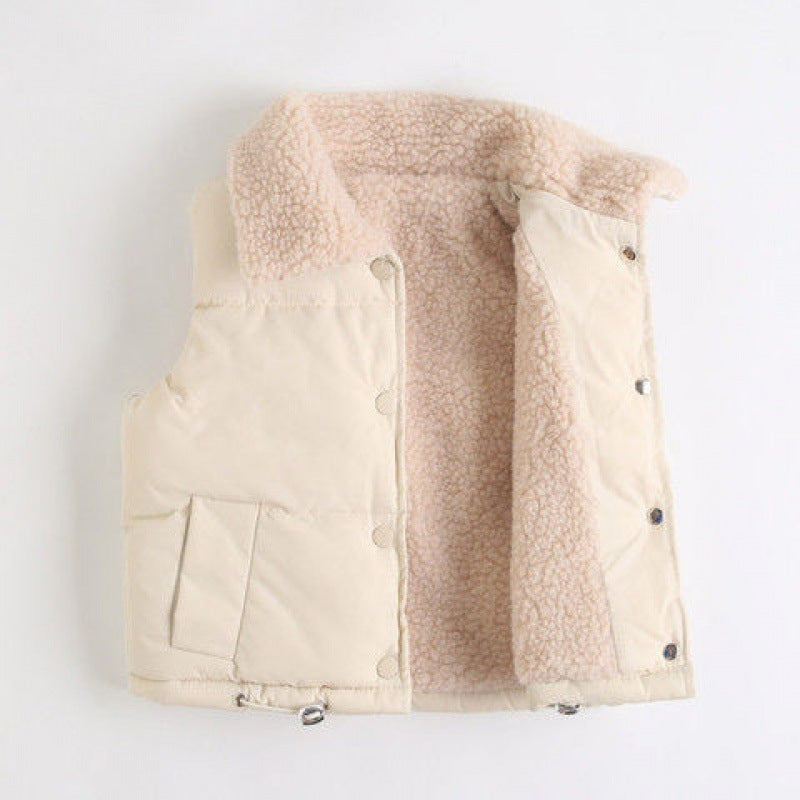 Lambskin Children's Padded Vest Jacket