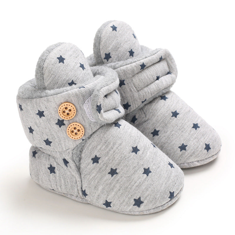 Baby Warm Soft Bottom And Velvet Shoes