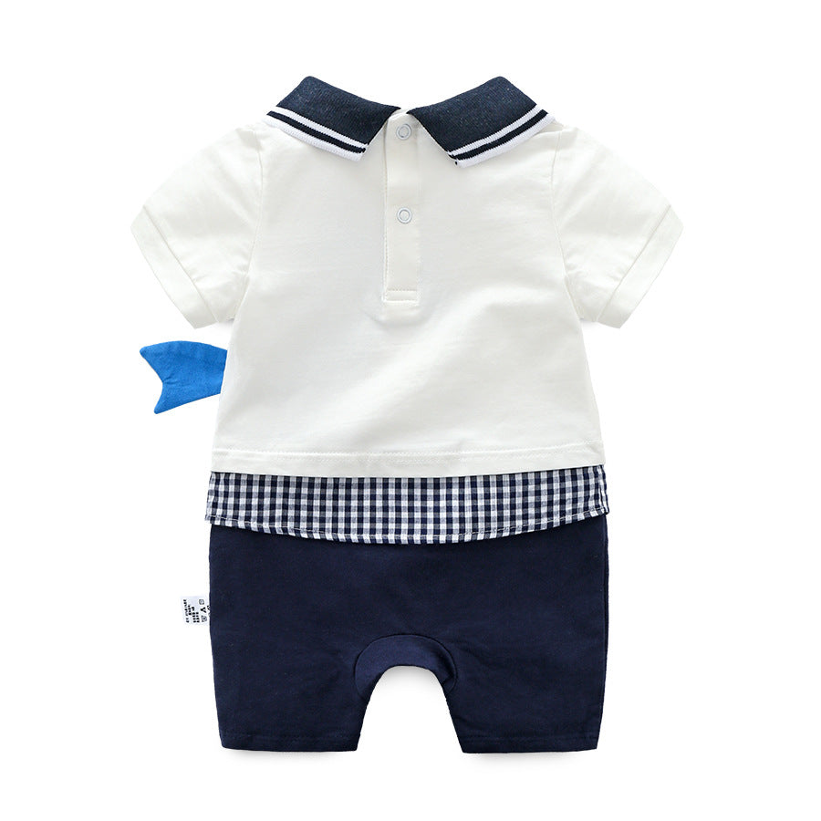 Baby whale romper