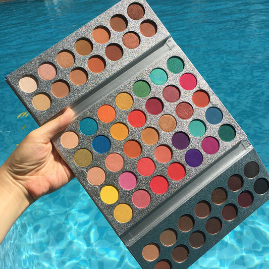 63 Colors Matte+Glitter High-gloss matte Professional Eyeshadow Palette.