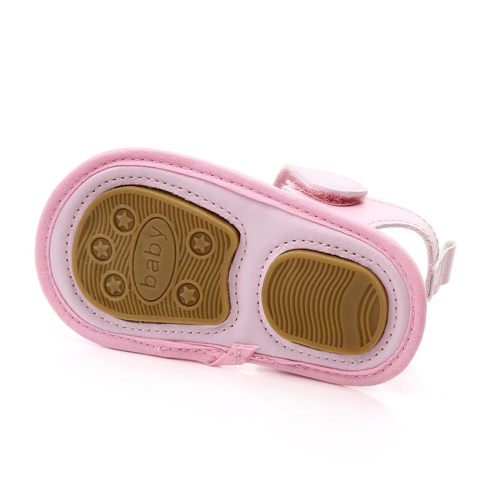 Little flower sandals soft sole non-slip toddler shoes