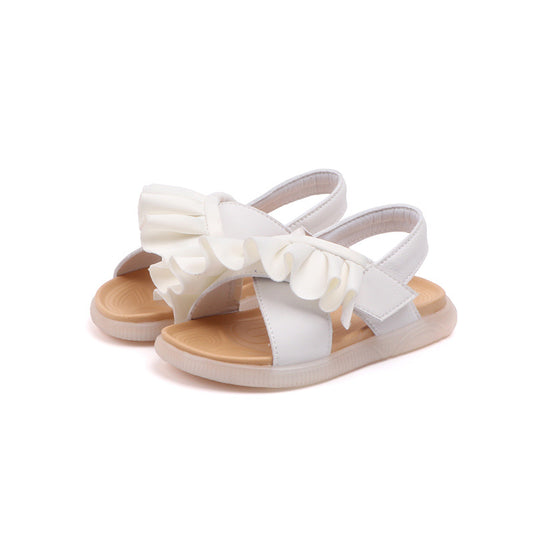 Lotus leaf sandals for girls