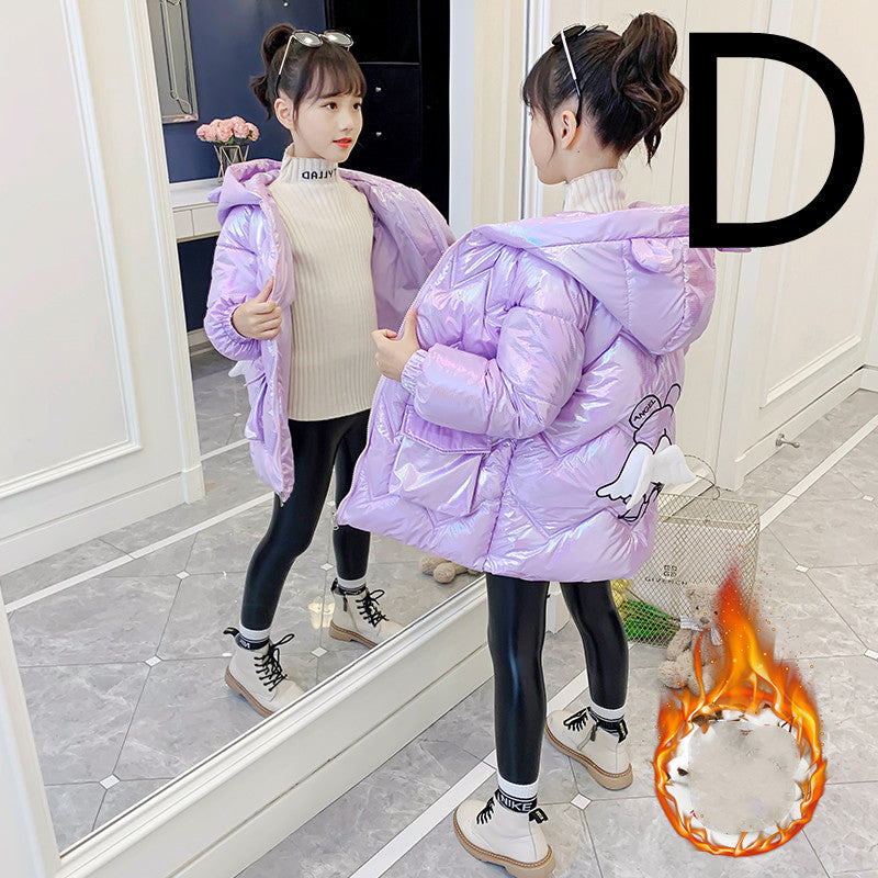 Children's Mid-length Padded Down Jacket