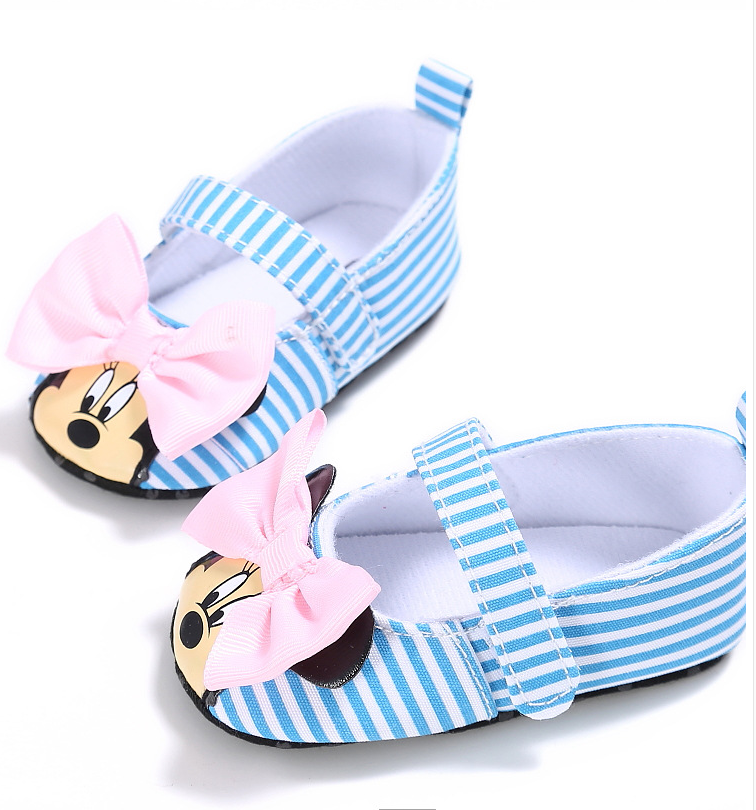 Baby Girls Crib shoes soft bottom cartoon Princess baby girls toddler shoes