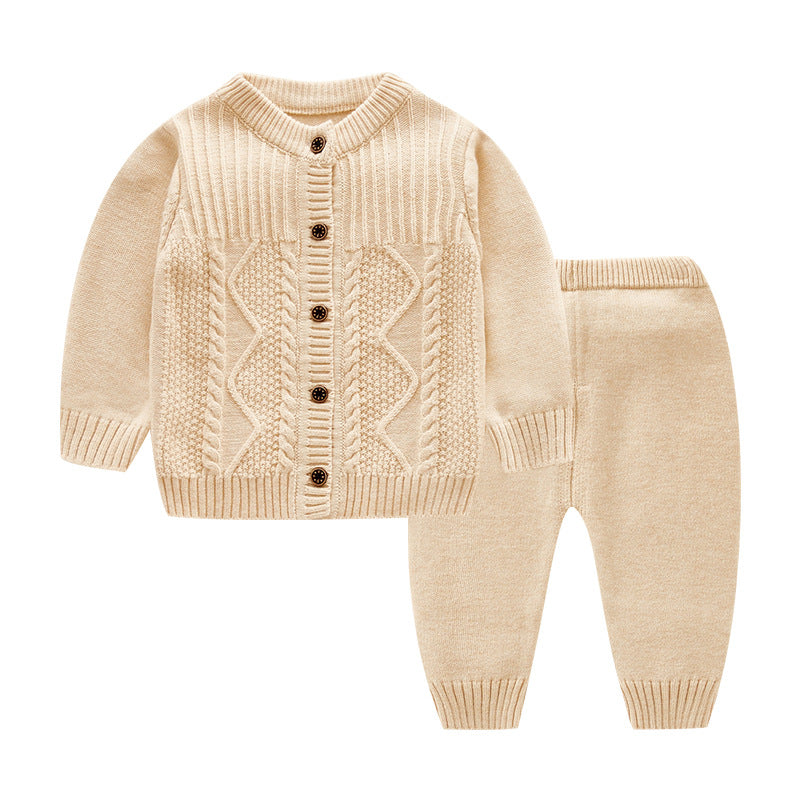 Infant Sweater Cotton Knitted Children's Suit Girl Boy