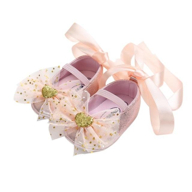 Lily Baby Girl Ballet Bow Tie Shoes