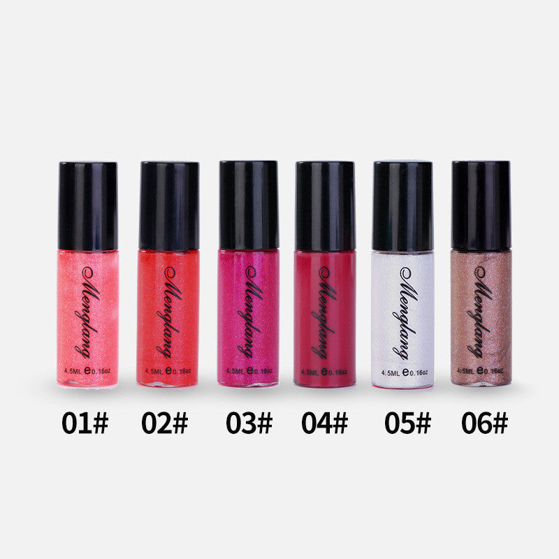 Color Development Shiny Lip Glaze Waterproof Lip Gloss Moisturizing