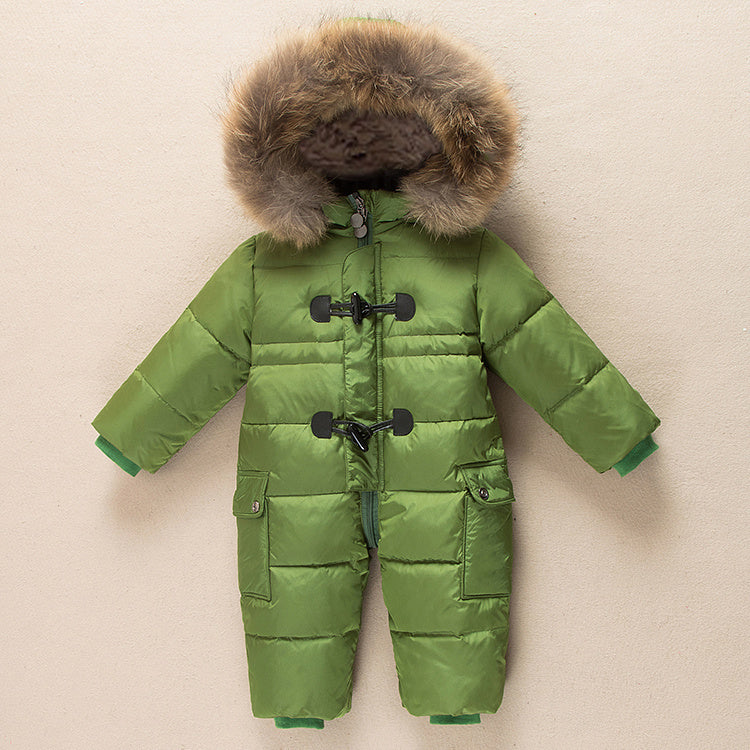 Infant Down Jacket Romper Winter