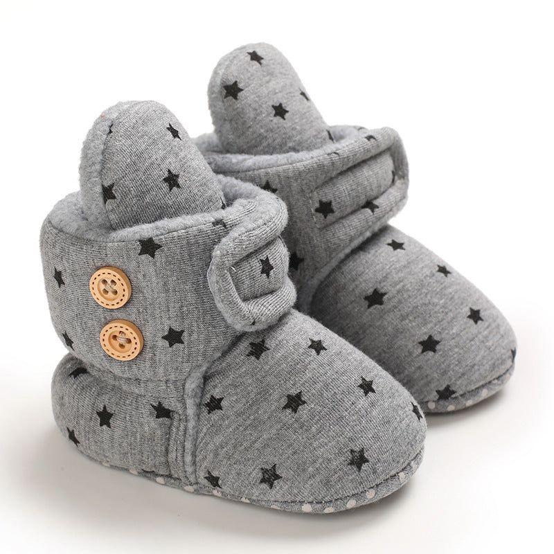 Baby Warm Soft Bottom And Velvet Shoes