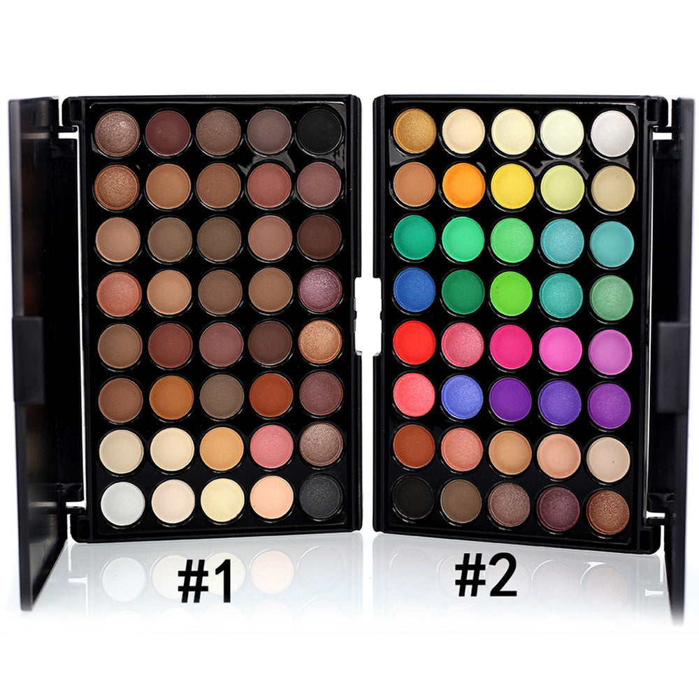 40 Shades Professional Makeup Glitter & Matte Palette Waterproof