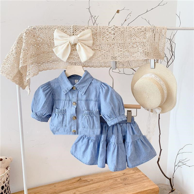 New Female Z Baby Summer Two-piece Children's Summer