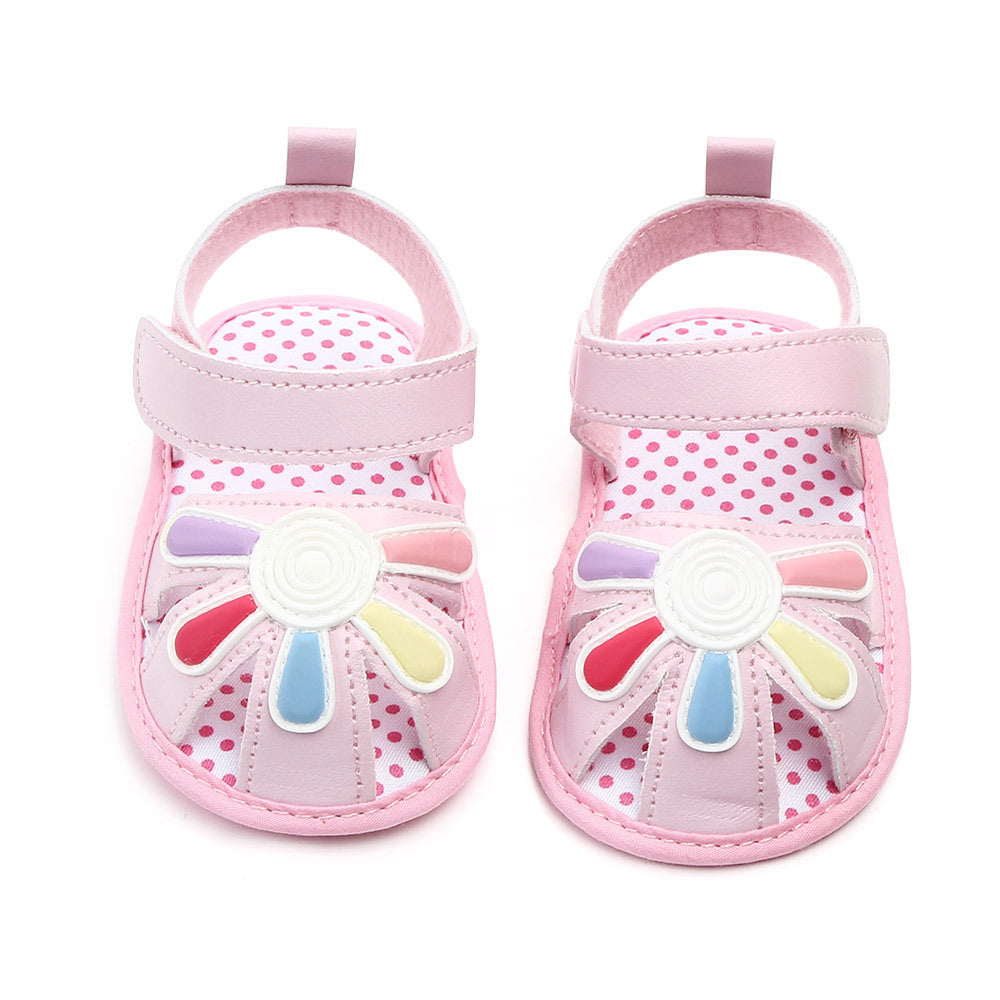 Little flower sandals soft sole non-slip toddler shoes