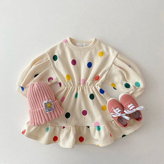 Children's Thickened Sweater Pullover Suit Top Pants