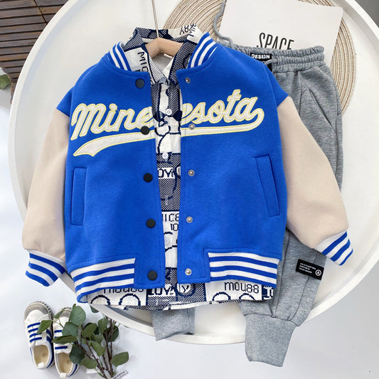 Children's Clothing Boys All-match Korean Baseball Uniform Jacket