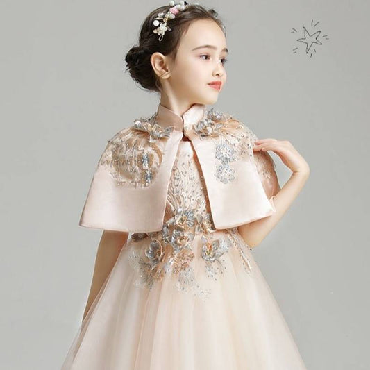 Children's Piano Performance Dress Host Evening Dress