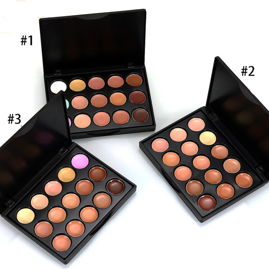 15 color Professional concealer foundation repairing palette.