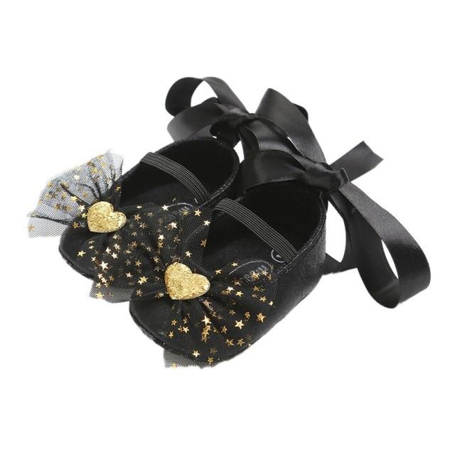 Lily Baby Girl Ballet Bow Tie Shoes