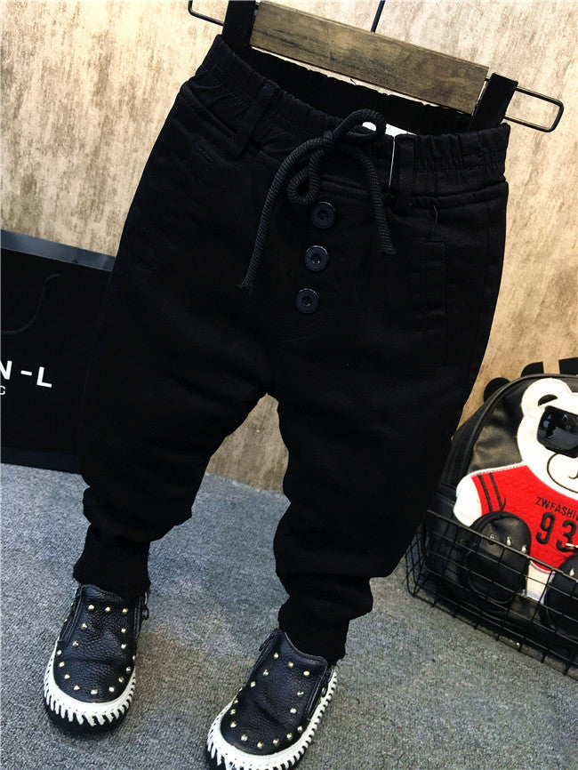 Boy personality thickening plus children jeans