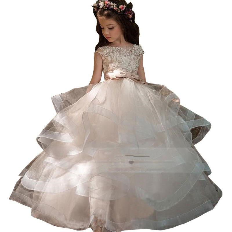 Children's Long Piano Show Princess Dress