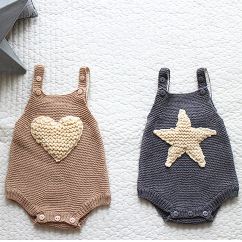 Love wool knitted romper Baby Boy Girl