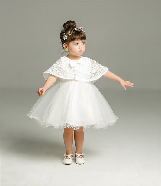 Baby Girl Party  Flower girl Dress Baby Wedding Dress, Princess Silk Dress