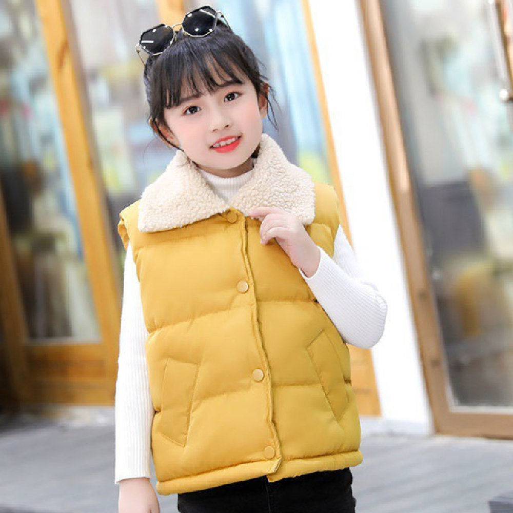 New Thickened Girls' Warm Waistcoat