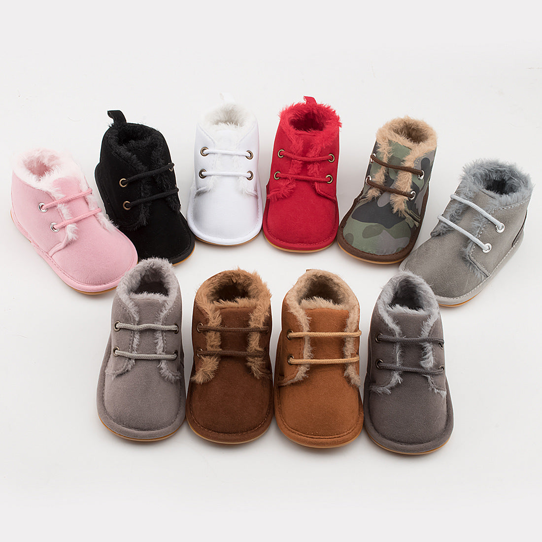 Warm And Velvet Baby Rubber-soled Non-slip Toddler Shoes