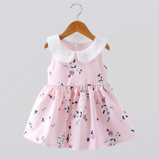 Children's summer  Girls sleeveless dress baby princess dress baby clothing