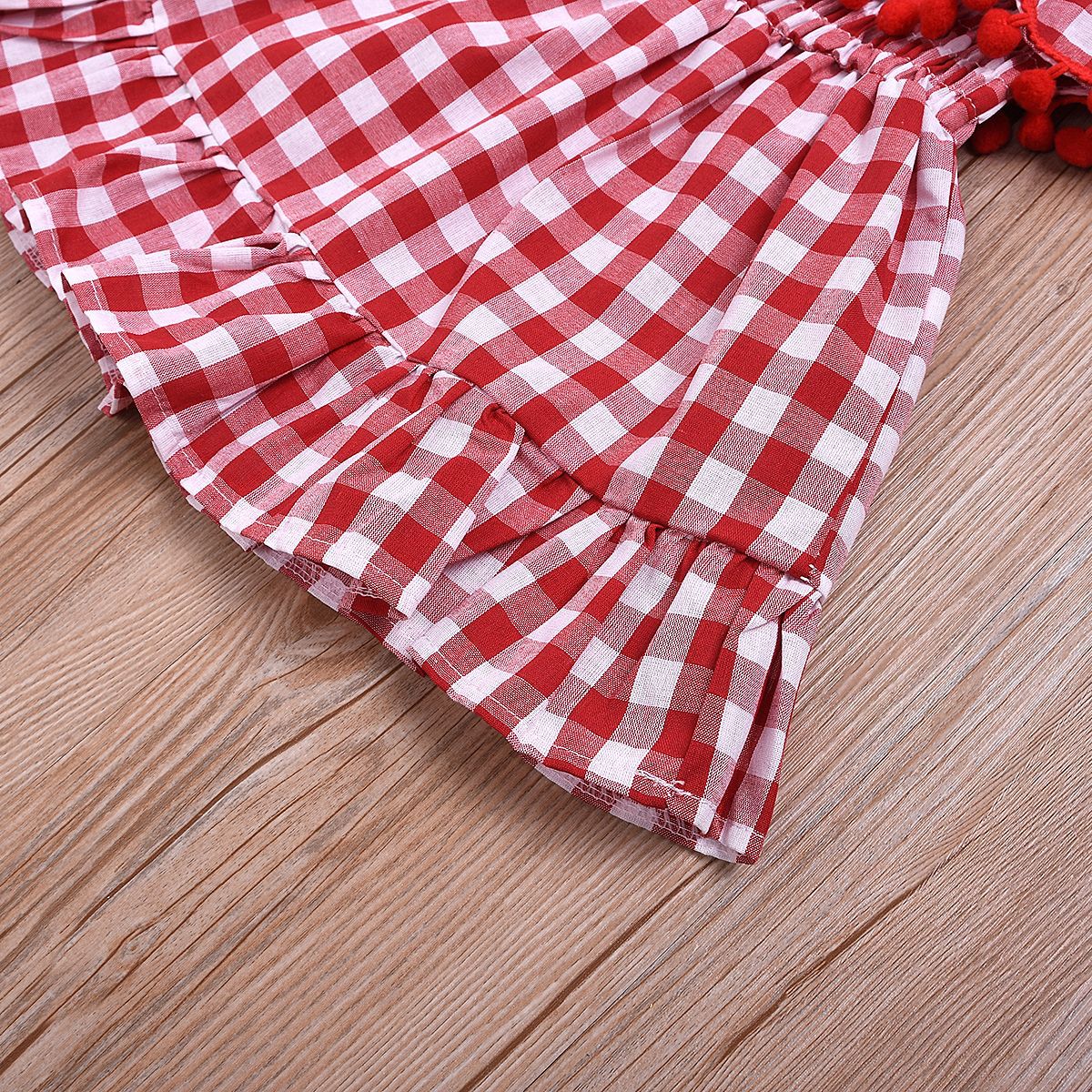 Red plaid dress Girls Dress