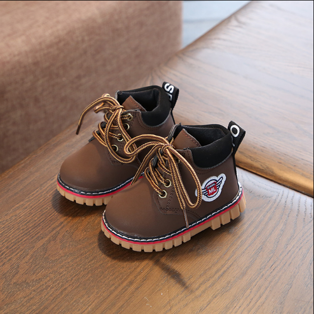 Baby shoes New treasure  velvet children Martin boots boys winter shoes tide