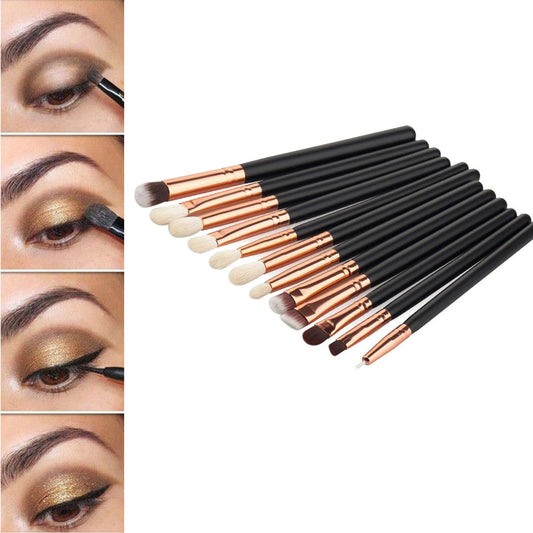 12 Pcs makeup brushes set beauty tools eye shadow brush