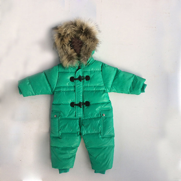 Infant Down Jacket Romper Winter