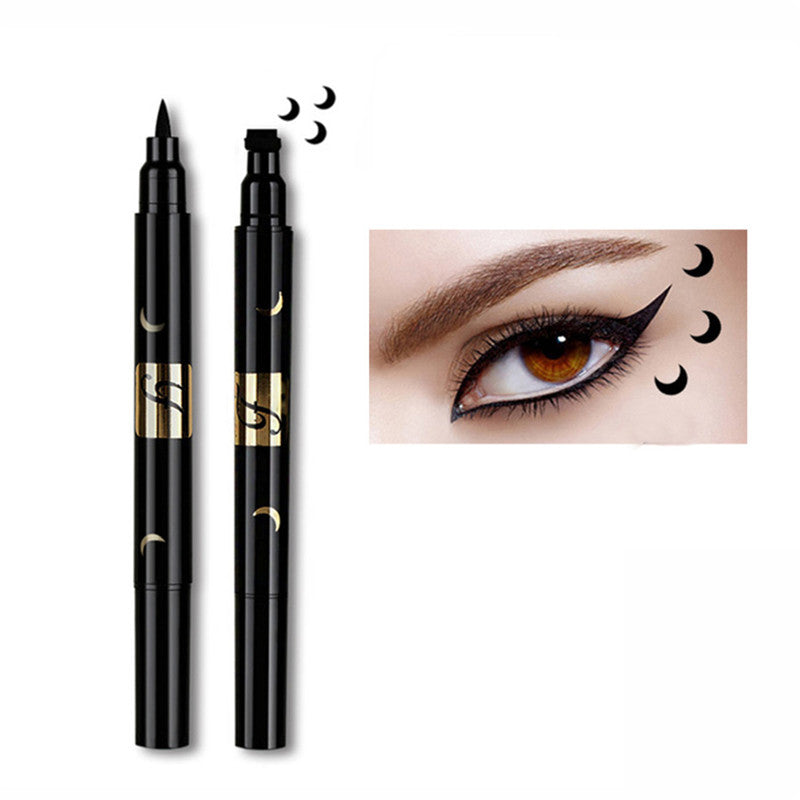 Double-headed seal eyeliner 5-pointed star, heart, moon