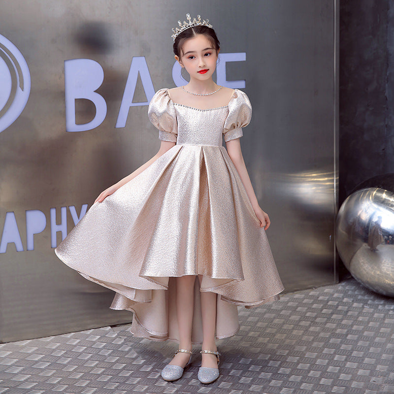 Puff Sleeve  Style Girl Princess Dress Little Girl Catwalk