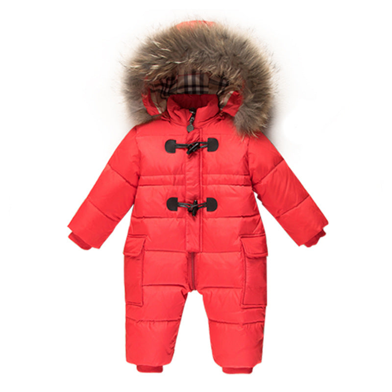 Infant Down Jacket Romper Winter