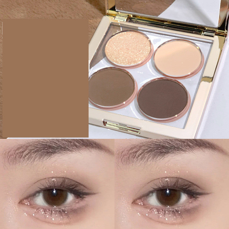 Four-color Eyeshadow Palette Female Beginner's Small Plate Portable