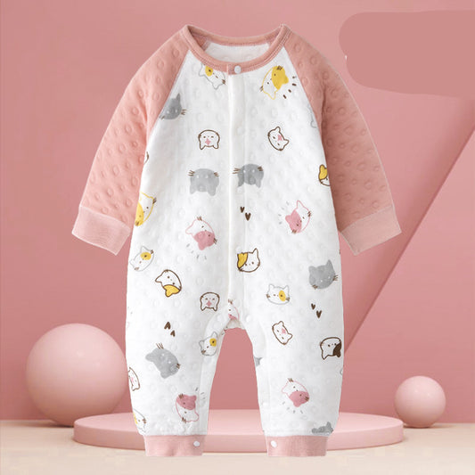 Baby Jumpsuits Keep Warm In Spring Autumn And Winter