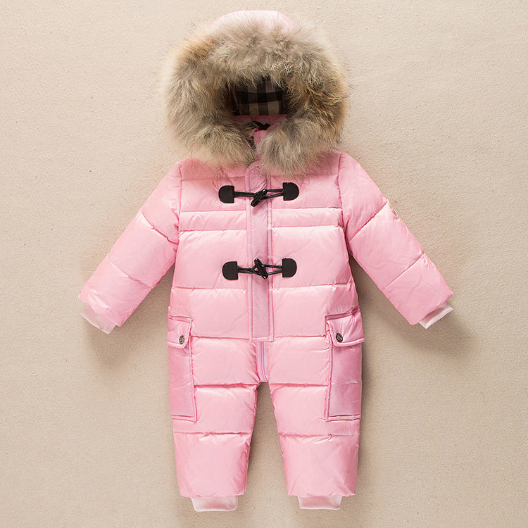 Infant Down Jacket Romper Winter