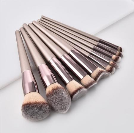 High Quality 10 Pcs Makeup Brush Set Professional, Soft Hair Set