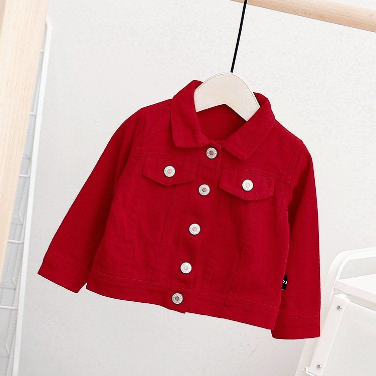 Baby Girl children's wear girl autumn wear denim jacket