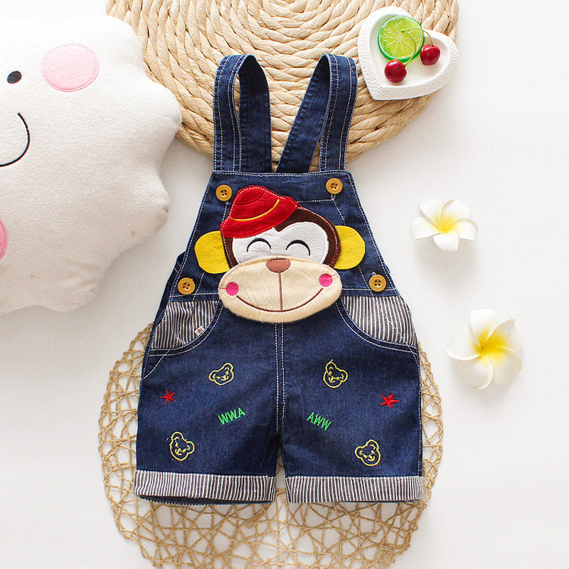 Children's summer denim overalls