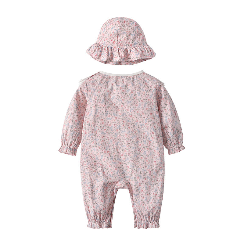 Cute Butterfly Hooded Baby Spring Jumpsuit Baby Girl Rompers