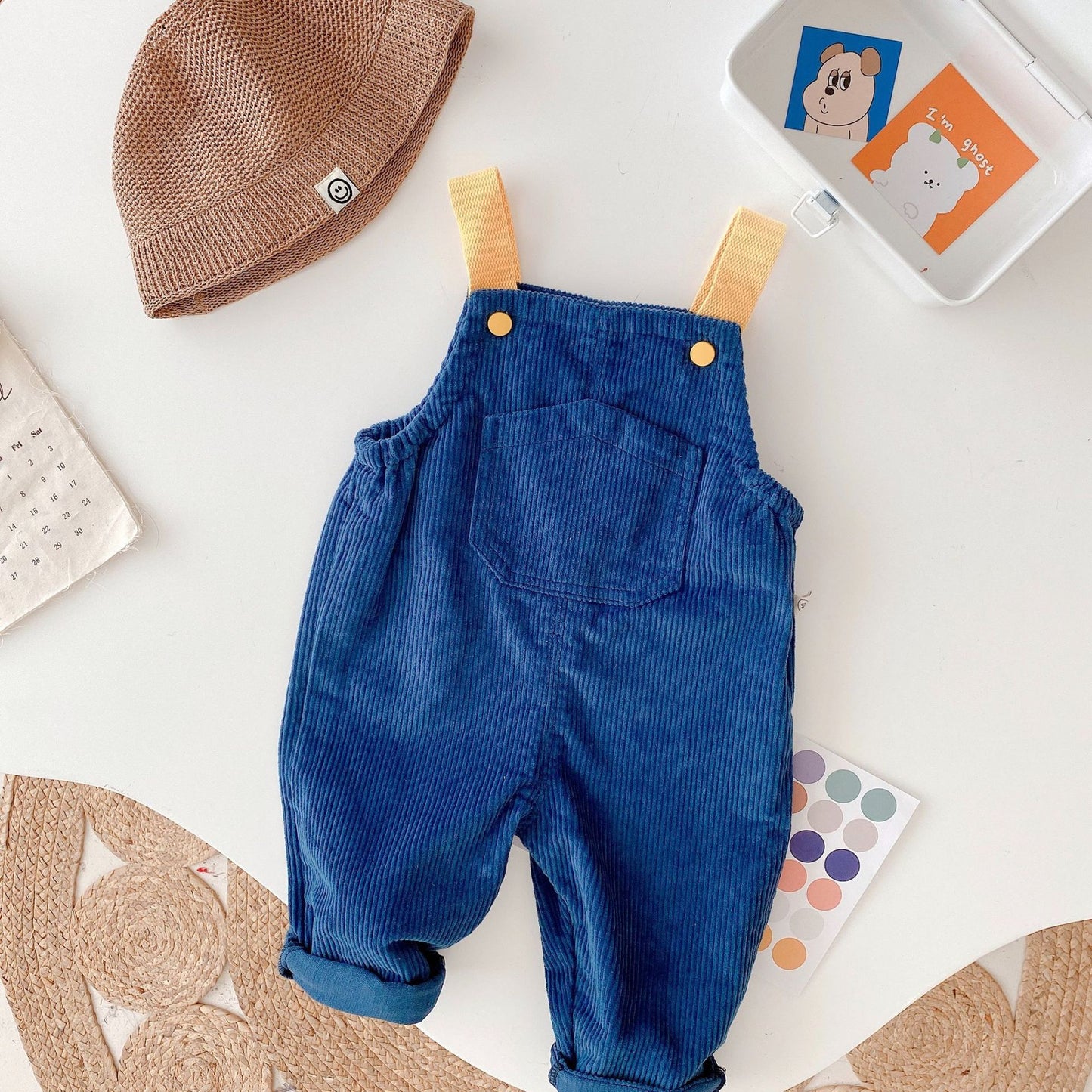 Korean Style  Baby Boy Girl Corduroy Jumpsuit